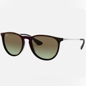 RAY-BAN ERIKA RB4171 6316/E8 RED GREEN GRADIENT SUNGLASSES 54MM